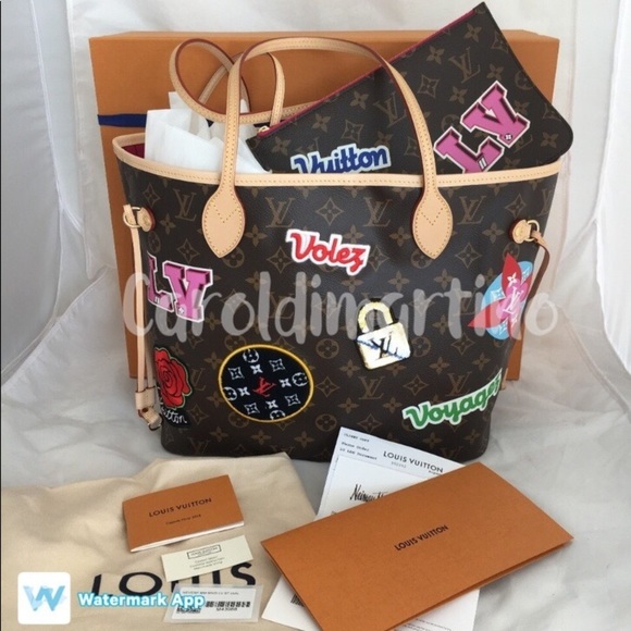 Sale Louis Vuitton Ltd. Ed. 2018 Patches Neverfull MM - Picture 2 of 8